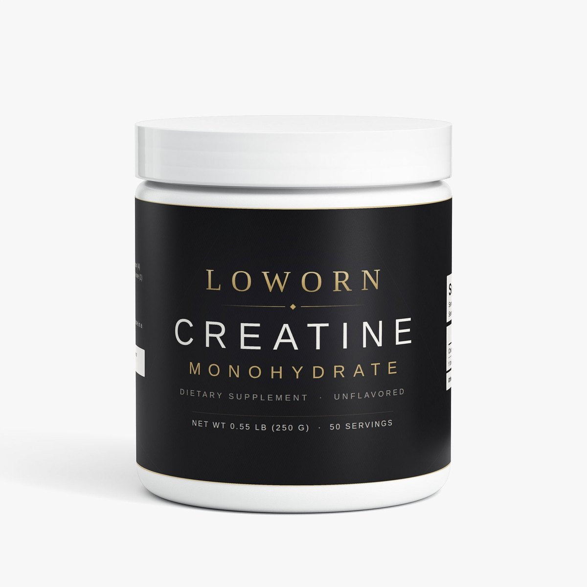 Loworn Creatine Monohydrate tub